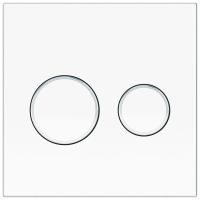 KK-POL 350/PPB/002-00-00(SPP/176/0/K) UNI Пластиковая панель смыва для инсталляции, цвет хром глянец/белый