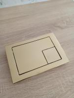 KK-POL SPP/374/SG/K M10 Пластиковая панель смыва для инсталляции, цвет золото глянец