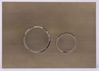 KK-POL 350/AFS/052-00-00 AQUAFIORI SFERA Металлическая панель смыва для инсталляции, цвет бронза