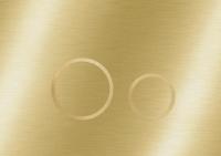 KK-POL 350/AFS/054-00-00 AQUAFIORI SFERA Металлическая панель смыва для инсталляции, цвет золото брашированное