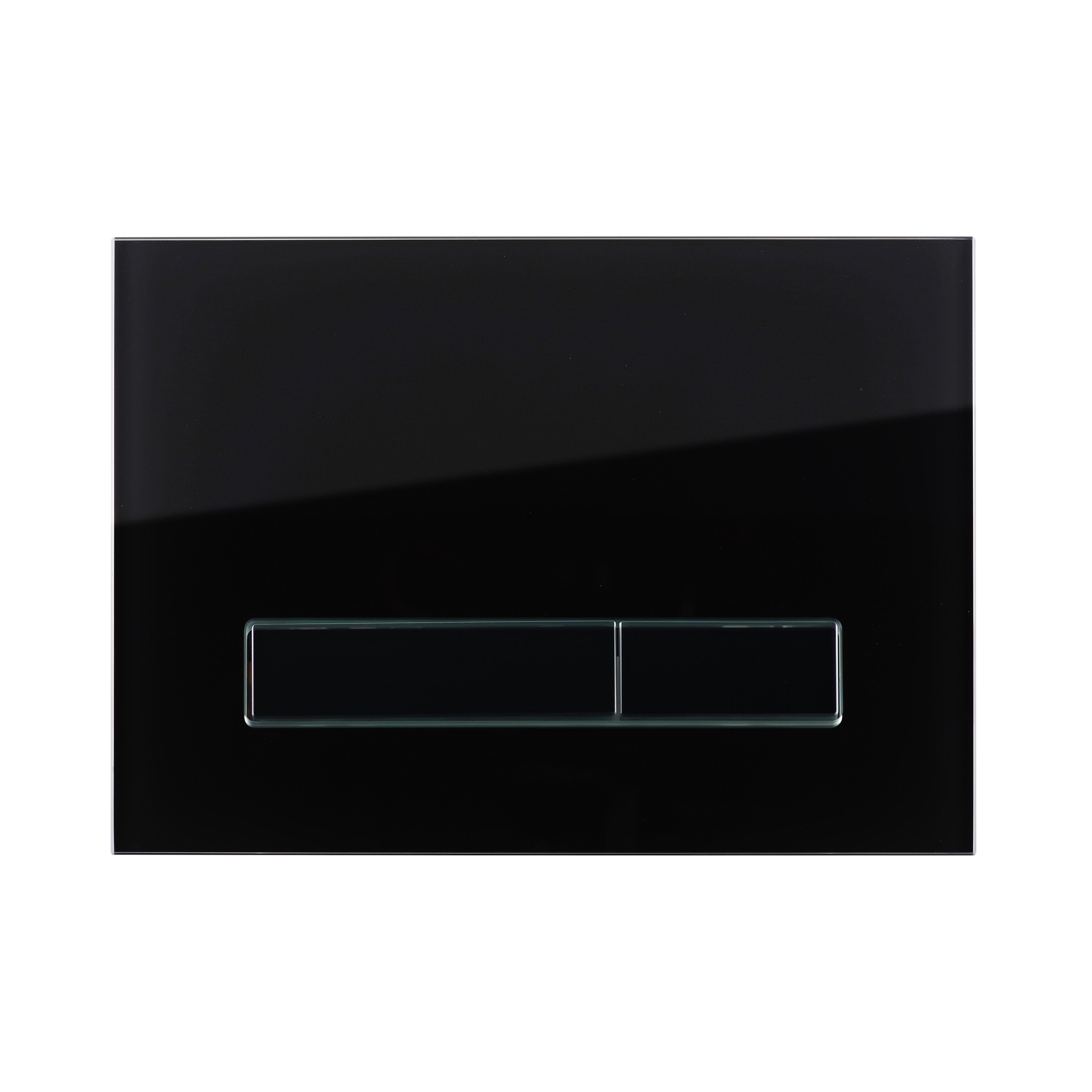KK-POL 350/PPC/111-00-00 M16 OMNES VITRUM GRANDE Стеклянная панель смыва для инсталляции, цвет черный