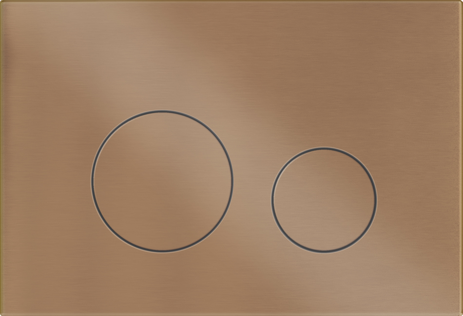 KK-POL 350/PPL/024-00-00 M11 Смывная клавиша, PVD, цвет медь матовый