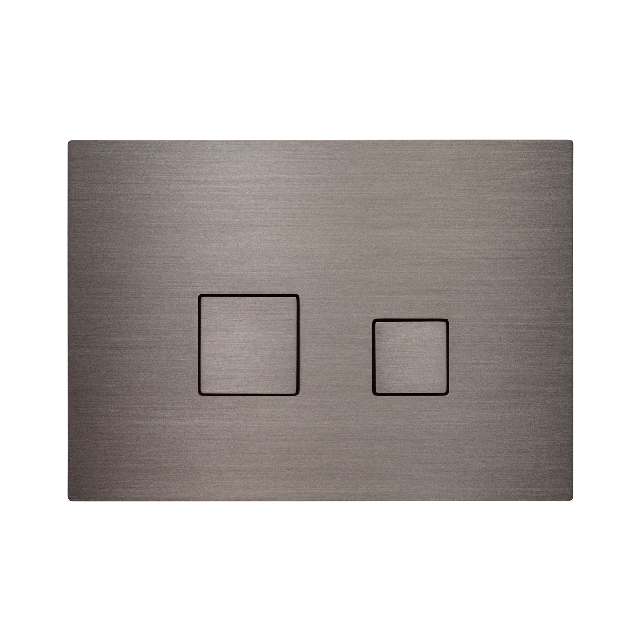 KK-POL 350/AFC/028-00-01 AQUAFIORI CUBUS Металлическая панель смыва для инсталляции, PVD, цвет оружейная сталь, AF