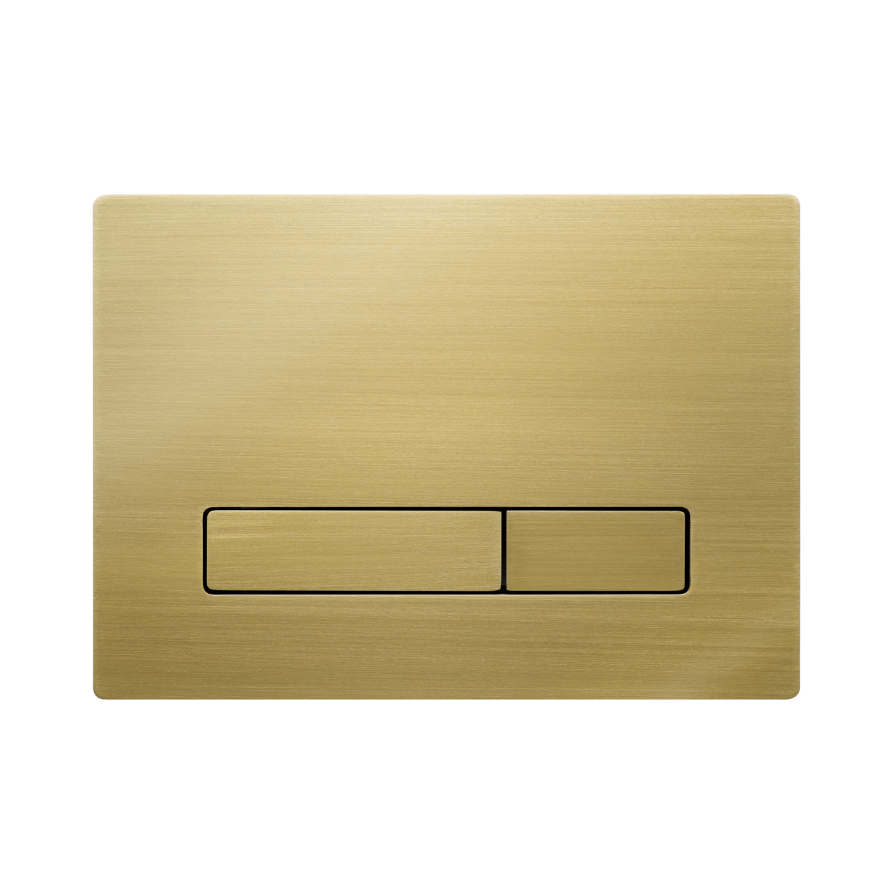 KK-POL 350/PSM/007-00-00 METAL SLIM Металлическая панель смыва для инсталляции, цвет золото брашированное