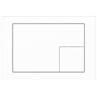 KK-POL SPP/373/0/K M10 Пластиковая панель смыва для инсталляции, цвет белый глянец