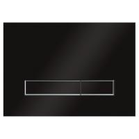 KK-POL 350/PPC/101-00-00(SPP/107/0/K) Vitrum Grande V1 Стеклянная панель смыва для инсталляции, цвет стекло черное