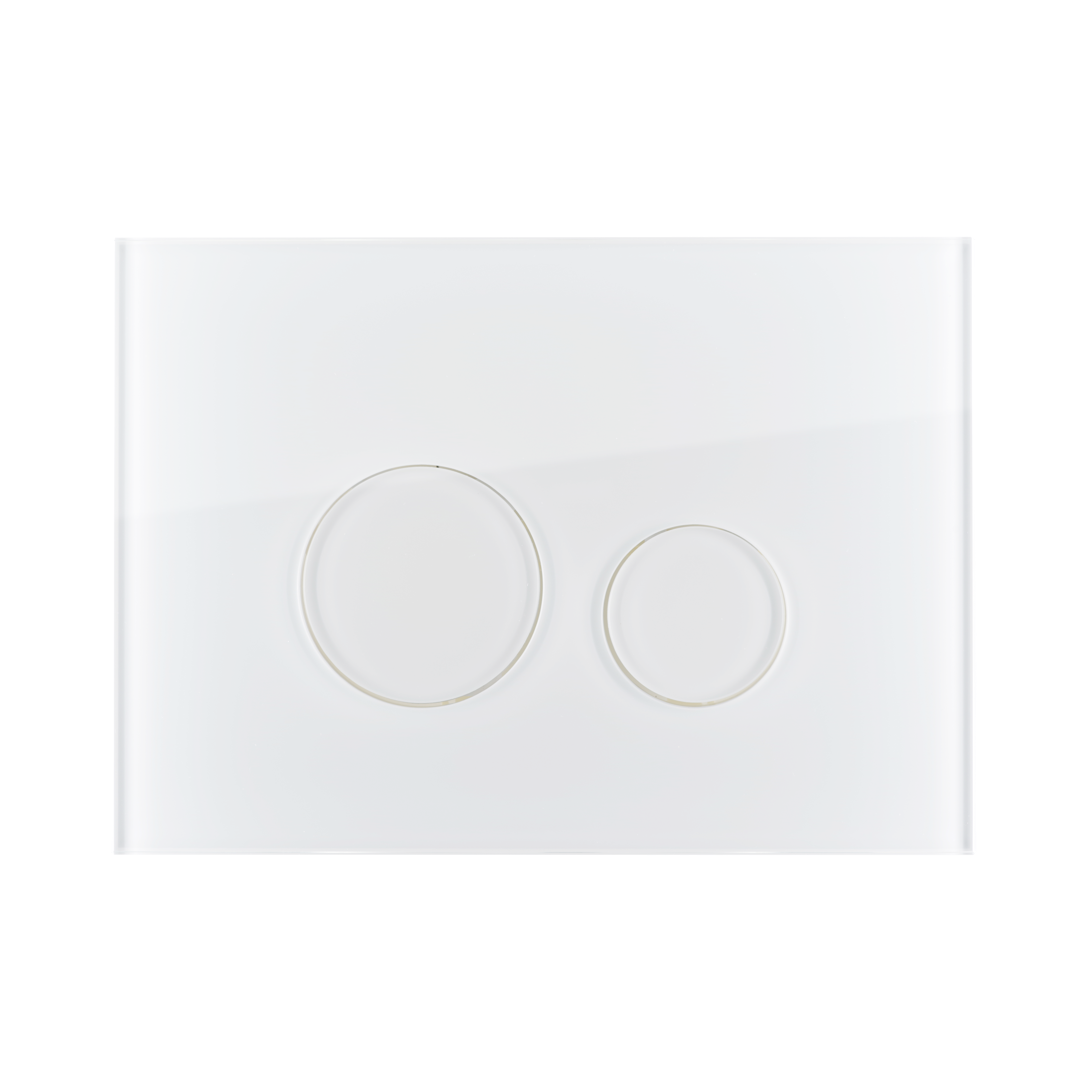 KK-POL 350/PPB/122-00-00 M11 OMNES VITRUM GRANDE ORBIS Стеклянная панель смыва для инсталляции, цвет белый