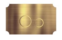 KK-POL 350/AFV/072-00-00 AQUAFIORI VINTAGE Металлическая панель смыва для инсталляции, цвет бронза