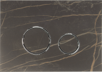 KK-POL 350/PPK/418-00-03 Vitrum Grande V1 Orbis Кварцевая панель смыва для инсталляции, цвет Noir Desire