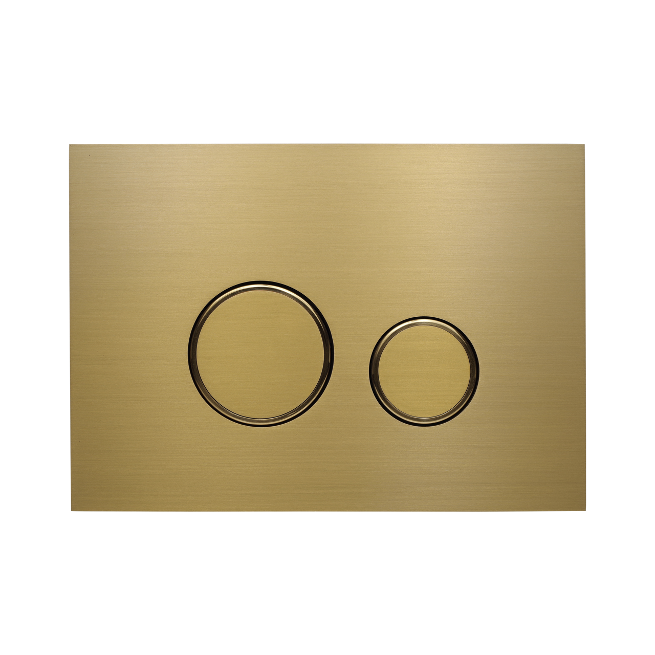 KK-POL 350/AFS/053-00-00 AQUAFIORI SFERA Металлическая панель смыва для инсталляции, цвет золото матовое