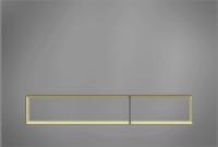 KK-POL 350/PPL/004-00-03 Vitrum Grande V1 Стеклянная панель смыва, прямоугольная, цвет графит/золото матовое