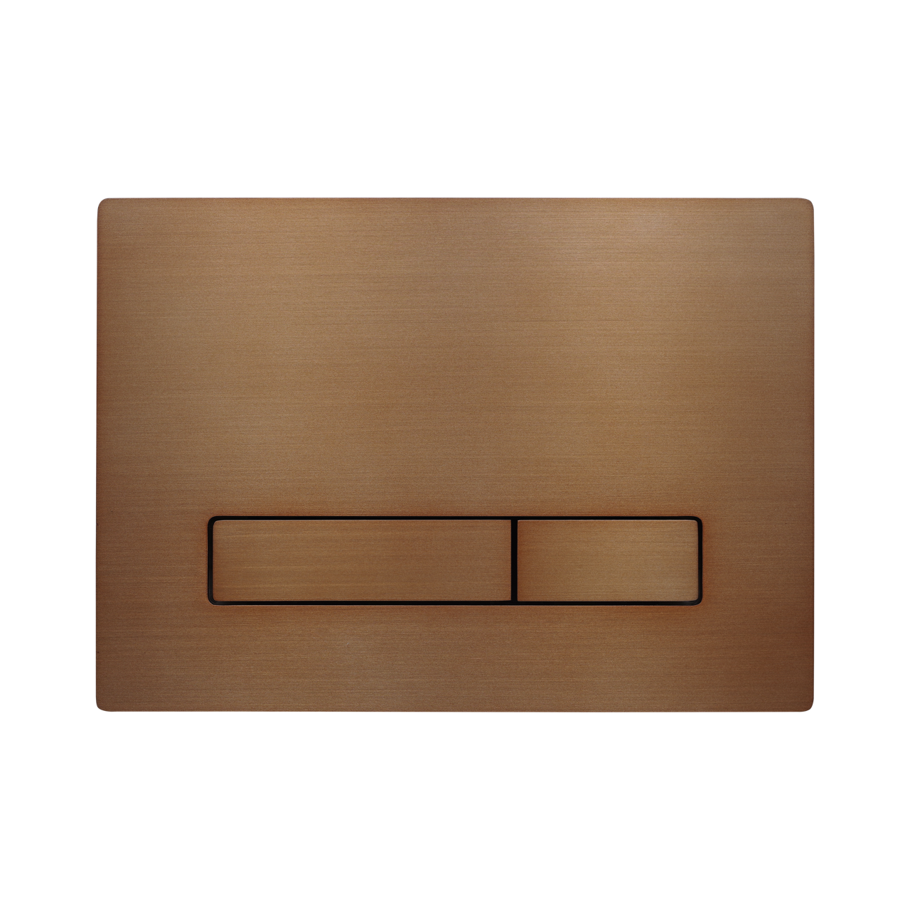 KK-POL 350/PSM/015-00-00 METAL SLIM Металлическая панель смыва для инсталляции, цвет матовая медь, с антибактериальным покрытием