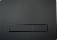 KK-POL 350/PSM/011-00-00 Vitrum Metal Slim Металлическая панель смыва для инсталляции, цвет черный матовый