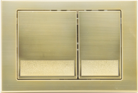 KK-POL SPP/028/BG/K M06 Пластиковая панель смыва для инсталляции, цвет золото брашированное