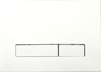 KK-POL 350/PSM/010-00-00 Vitrum Metal SLim Металлическая панель смыва для инсталляции, цвет белый матовый