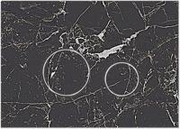 KK-POL 350/PPK/417-00-03 Vitrum Grande V1 Orbis Кварцевая панель смыва для инсталляции, цвет Nero Greco