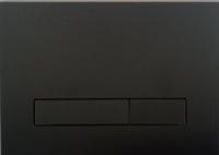 KK-POL 350/PPC/145-00-00 M16 Стеклянная панель смыва для инсталляции, цвет черный матовый