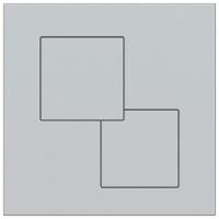 KK-POL SPP/180/0/K UNI Пластиковая панель смыва для инсталляции, цвет хром сатин